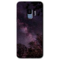 Potkal Hediye Fabrikası Samsung Galaxy S9 HD Baskılı Kılıf + 9D Tam Ekran Koruyucu - Gece Galaksi