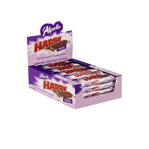 Sütlü Alpella Harby Çikolata 25gr*24adt