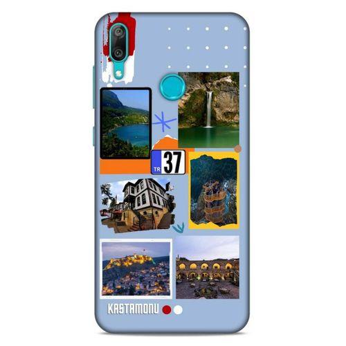 Lopard Huawei Y7 Prime 2019 Uyumlu Kılıf Şehirli ※ (37) Kastamonu Silicone Cover