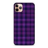 Apple Iphone 11 Pro Uyumlu Kılıf Mor Delisi (10) Full Koruma Kılıfı Ekose