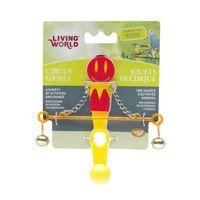 Living World Denge Çubuğu Kuş Oyuncağı (Kırmızı Sarı)