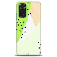 Xiaomi Redmi Note 12 4G Kılıf HD Baskılı Kılıf - Fıstık Yeşili + Tam Ekran Koruyucu
