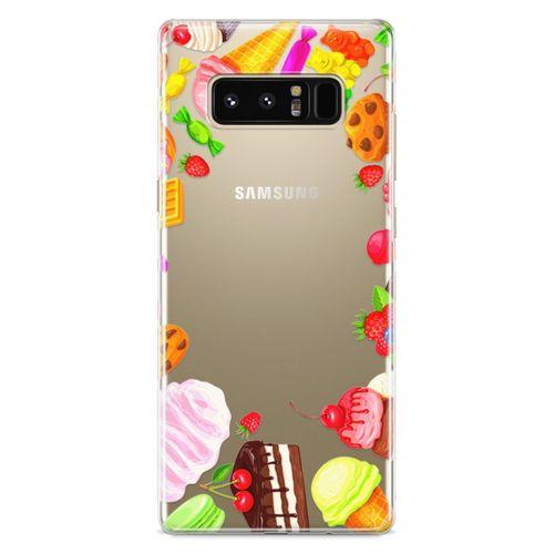 Samsung Galaxy Note 8 Kılıf Dondurma Pasta Arka Kapak Koruma Desenli Full Koruyucu