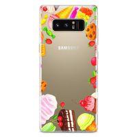 Samsung Galaxy Note 8 Kılıf Dondurma Pasta Arka Kapak Koruma Desenli Full Koruyucu