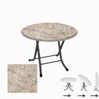 Dockers Klasik Katlanır Masa Yuvarlak (90 cm Çap) - (Werzalit, Wermodin ve Allzalit Tabla) - Scala marble