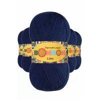 5 Adet Lüks Patik İpi Yünü Lacivert 98244 - bonbon mudanis