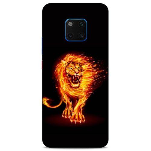 Lopard Huawei Mate 20 Pro Uyumlu Kılıf FireX (20) Koruyucu Kılıf Ateşli Aslan