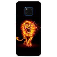 Lopard Huawei Mate 20 Pro Uyumlu Kılıf FireX (20) Koruyucu Kılıf Ateşli Aslan
