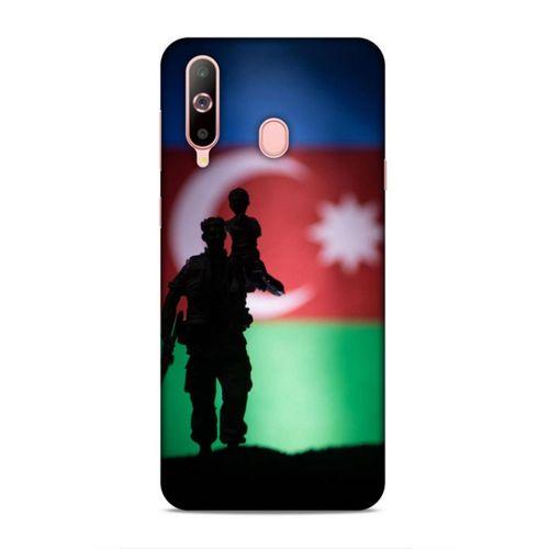 Samsung Galaxy A60 Uyumlu Kılıf Azarbaijan (14) Lansman Kılıf Asker Bayrak