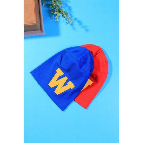 W Armalı 2-4 Yaş Erkek Çocuk Şapkası 2'li Paket