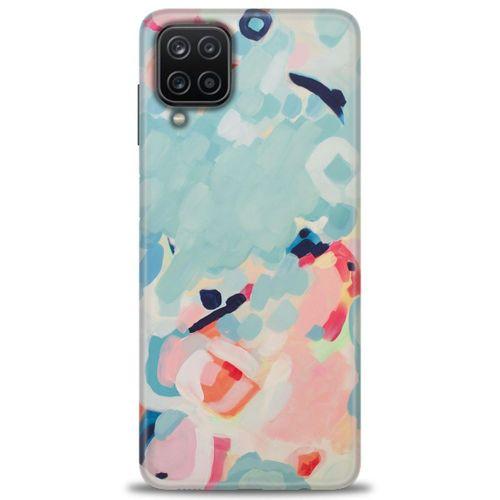 Samsung Galaxy M12 Kılıf HD Baskılı Kılıf - Mavi + Tam Ekran Koruyucu