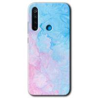 Xiaomi Redmi Note 8 Kılıf Baskılı Arka Kapak - Blue Art +Tam Ekran Koruyucu
