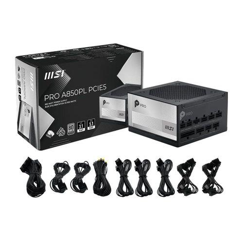 MSI PRO A850PL PCIE5 850W 80+ PLATINUM PSU