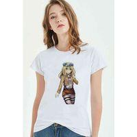 Anime Attack On Titan Baskılı Beyaz Kadın Tshirt