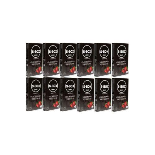 Kondom Çilek Aromalı Prezervatif 12 Li 12 Paket (144 Adet)