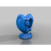 Sevgililer Günü Ayıcığı Kalp İçinde (Bu ürün Sadece Plastik parçadır - Almadan Önce Soru Sorabilirsiniz)