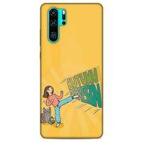 Huawei P30 Pro Kılıf Depresyon (44) Tough Armor Kılıf Mor Kahve