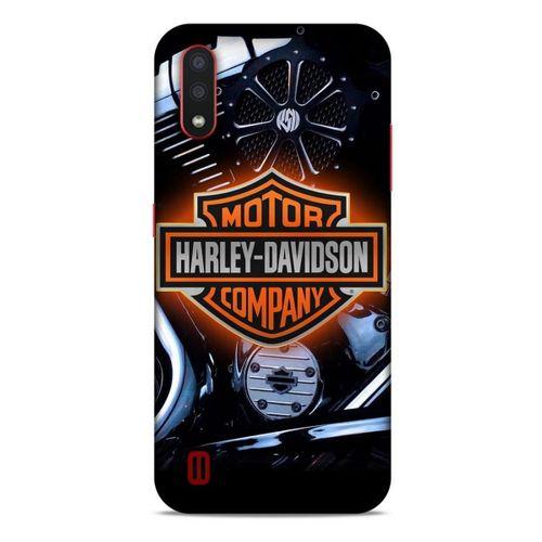Samsung Galaxy A01 Uyumlu Kılıf Motorsiklet (13) Silikon Kap Harley Davidson