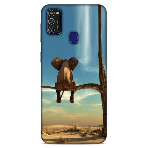 Lopard Samsung Galaxy M21 Uyumlu Kılıf Manipülasyon ☻ (3) Kapak Baskılı