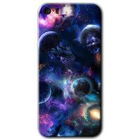 iPhone 5 Kılıf HD Desen Baskılı Arka Kapak - Gezegen Karışımı