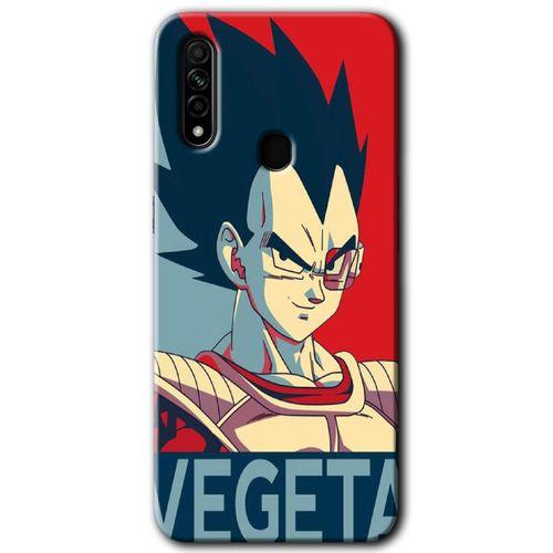 OPPO Oppo A31 Kılıf HD Desen Baskılı Arka Kapak + Temperli Cam - Vegeta