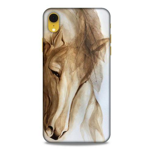 Y.Liva-2020 (Huzurlu At) Apple iPhone XR Kılıf Silikon Kapak Desenli