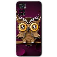 Xiaomi Redmi Note 11s 5G Global HD Baskılı Kılıf + 9D Tam Ekran Koruyucu - Owl Bird Branch