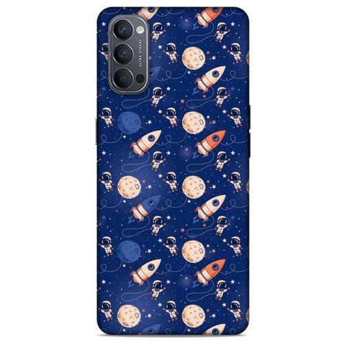 Oppo Reno 4 Uyumlu Kılıf Mavi Delisi (30) Silicone Case Galaksi
