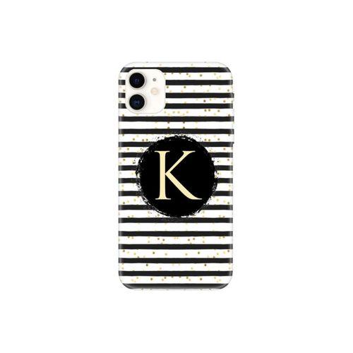 K Harfli Şeffaf Puantiyeli Telefon Kılıfı