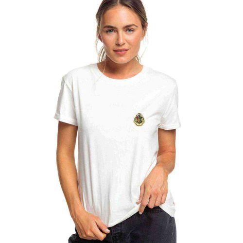 Hogwarts Crest Harry Potter Baskılı Beyaz Kadın Tshirt