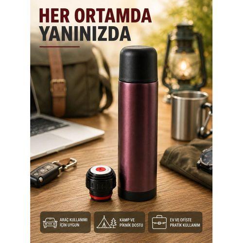 Vakumlu Termos 304 Paslanmaz Çelik Seyahat Termosu