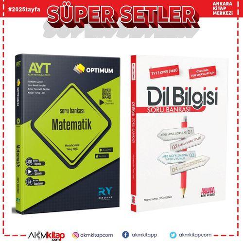 Referans AYT Matematik ve AKM Dil Bilgisi Soru Bankası Seti 2 Kitap