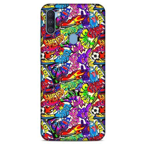 Graffitix (45) Desenli Silikon Kapak Samsung Galaxy A11 Kılıf