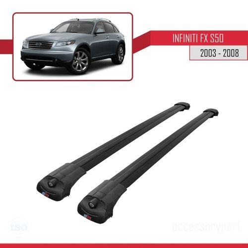 Infiniti FX (S50) 2003-2008 Arası ile uyumlu ACE-1 Ara Atkı Tavan Barı SİYAH