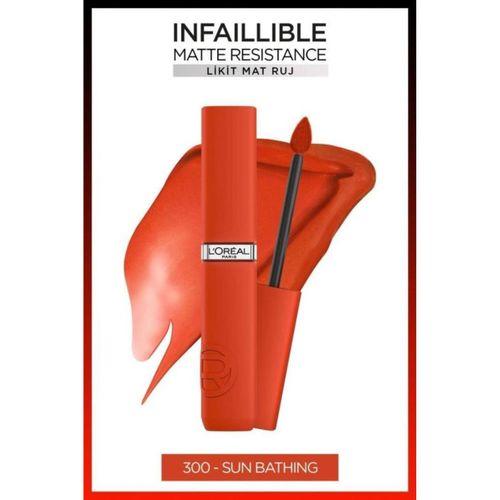 L'Oreal Paris Infaillible Matte Resistance Likit Mat Ruj - 300 Sun Bathing