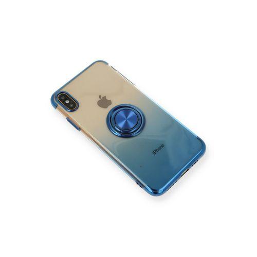 Newface iPhone XS Max Kılıf Marvel Yüzüklü Silikon - Mavi