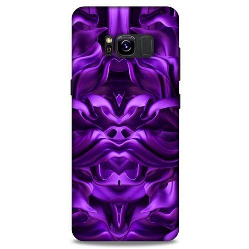 Samsung Galaxy S8 Uyumlu Kılıf Mor Delisi (1) Kılıfı Saten