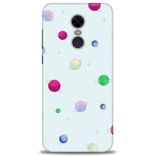 Xiaomi Redmi 5 Plus Kılıf HD Baskılı Kılıf - Gezegenler Çizim + Tam Ekran Koruyucu