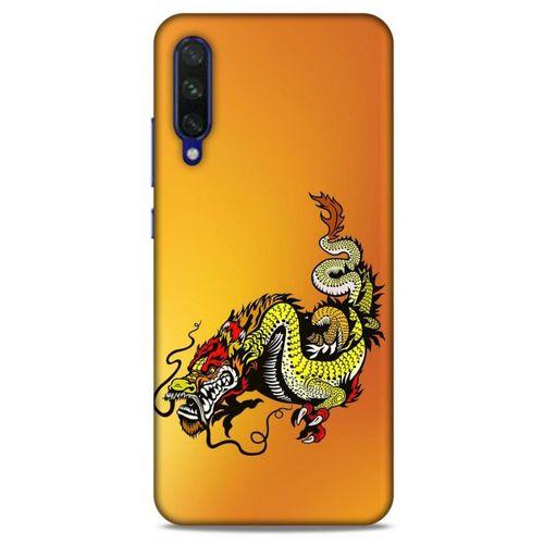 Xiaomi Mi A3 Kılıf Dragons (28) Arka Kapak Tatoo Sarı Ejderha