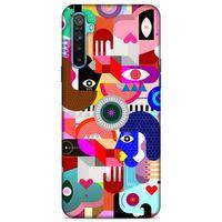 Lopard Oppo Realme 6i Uyumlu Kılıf Soyut Sanat (21) Baskılı Koruyucu Kapak