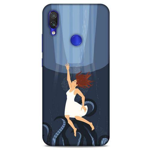 Xiaomi Redmi Note 7 Kılıf Depresyon (43) Thin Fit Kılıf Mavi Tonları