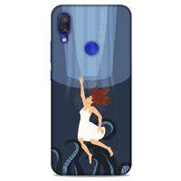 Xiaomi Redmi Note 7 Kılıf Depresyon (43) Thin Fit Kılıf Mavi Tonları