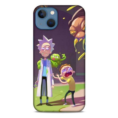 Apple iPhone 13 Uyumlu Kılıf Rick And Morty (31) TPU Kılıf Cronenberg Rick
