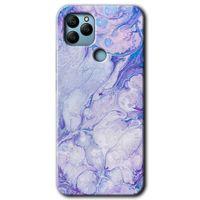 General Mobile GM 22 Kılıf HD Desen Baskılı Arka Kapak - Spots Lilac