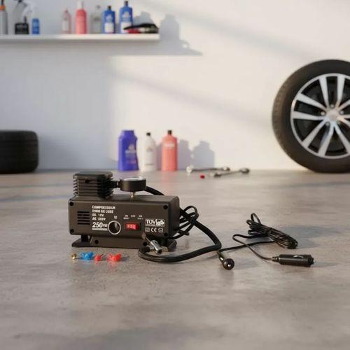 250 Psı Oto Hava Kompresörü - 220v Ve 12v Uyumlu Yol Yardım Lastik Şişirme Pompası