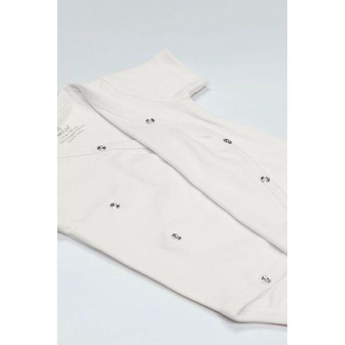 Organik Natural Basic Style Kruvaze Yarım Kol Body Bs17101 Ekru