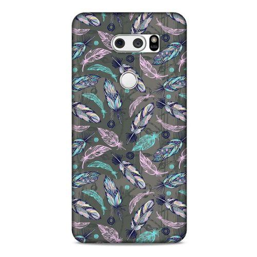 LG K40S Kılıf Desenli Özel Seri Tüyler (6) Silikon Kılıf
