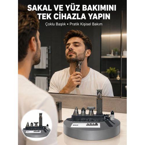 Çok Fonksiyonlu 9’u 1 Arada Tıraş Makinesi Saç Sakal Düzeltici Yeni Nesil
