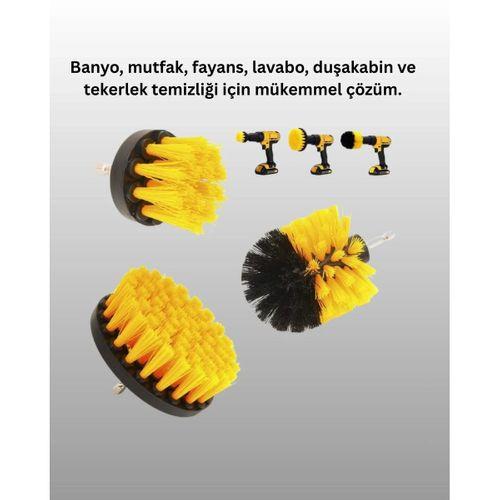 3’lü Matkap Ucu Temizlik Fırçası Seti Çok Amaçlı