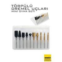 Dremel Uyumlu Törpülü Mini Oyma Gravür Uç Seti – 10'lu Tungsten Karbür, Ahşap/Metal/Plastik için